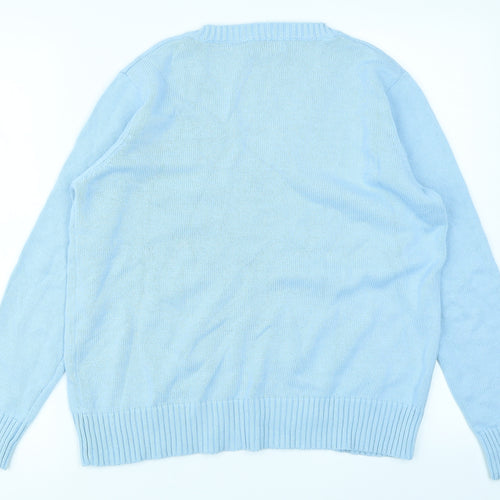 Dmart Womens Blue  Knit Pullover Jumper Size 14