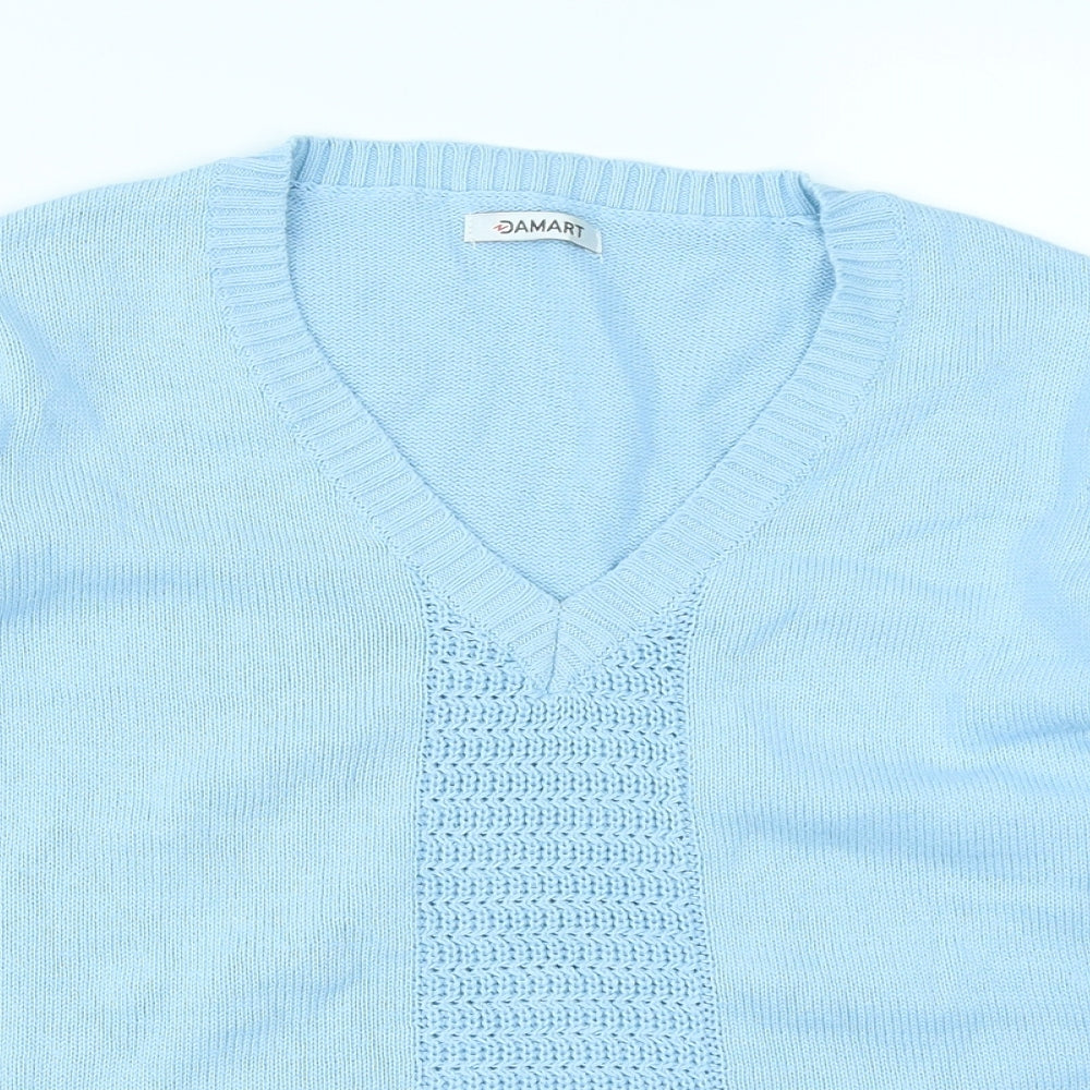 Dmart Womens Blue  Knit Pullover Jumper Size 14