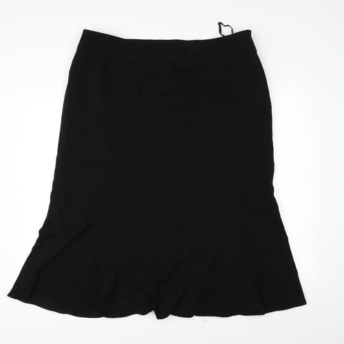 Debenhams Womens Black   A-Line Skirt Size 40 in