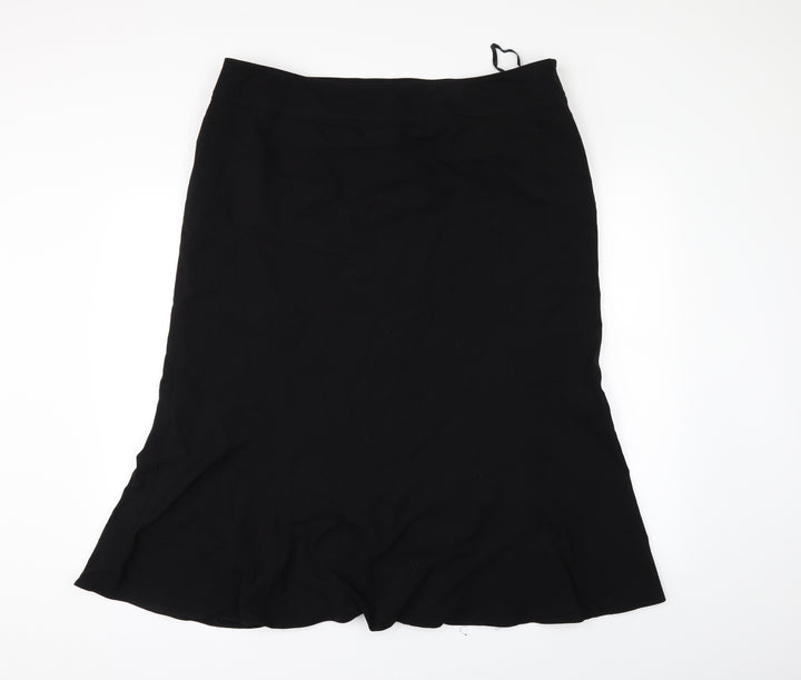 Debenhams Womens Black A-Line Skirt Size 40 in