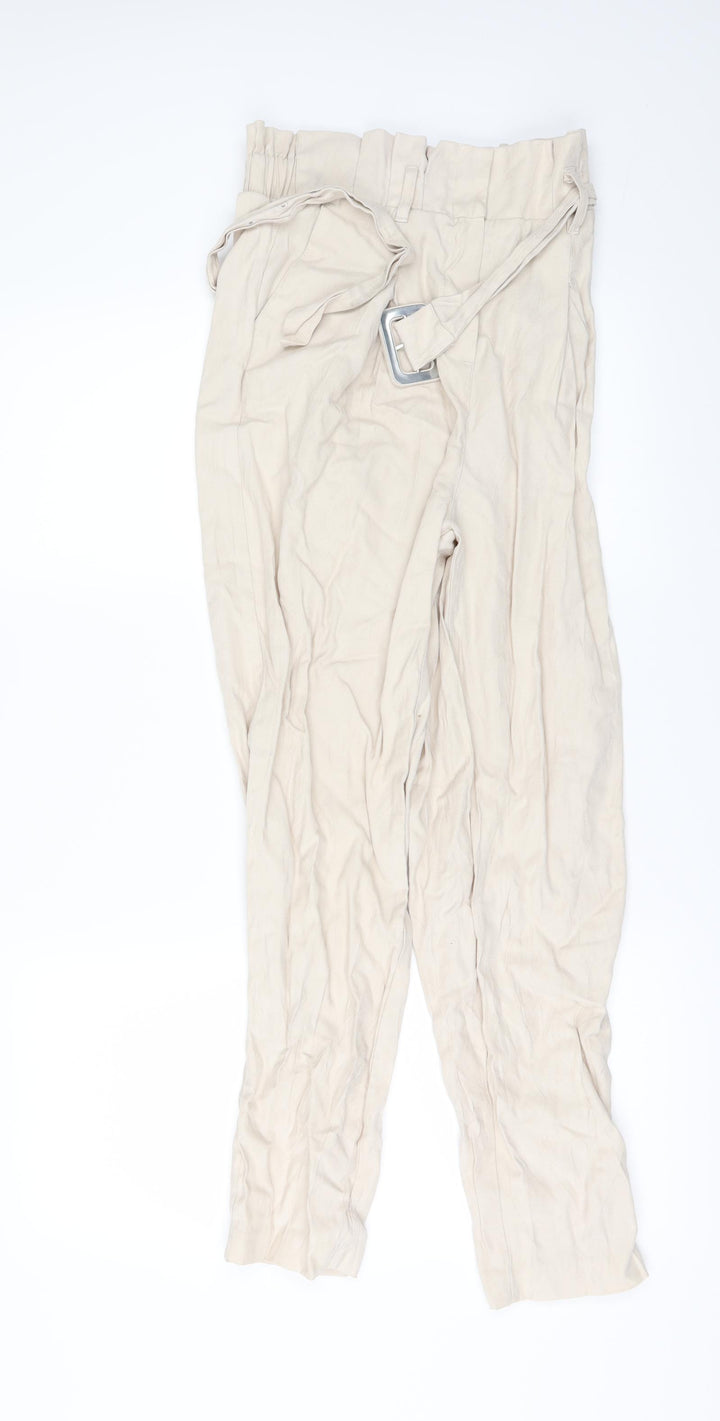 New Look Womens Beige Trousers Size 8 L29 in
