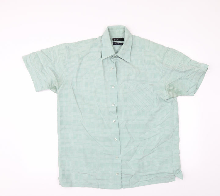 BHS Mens Green    Button-Up Size M