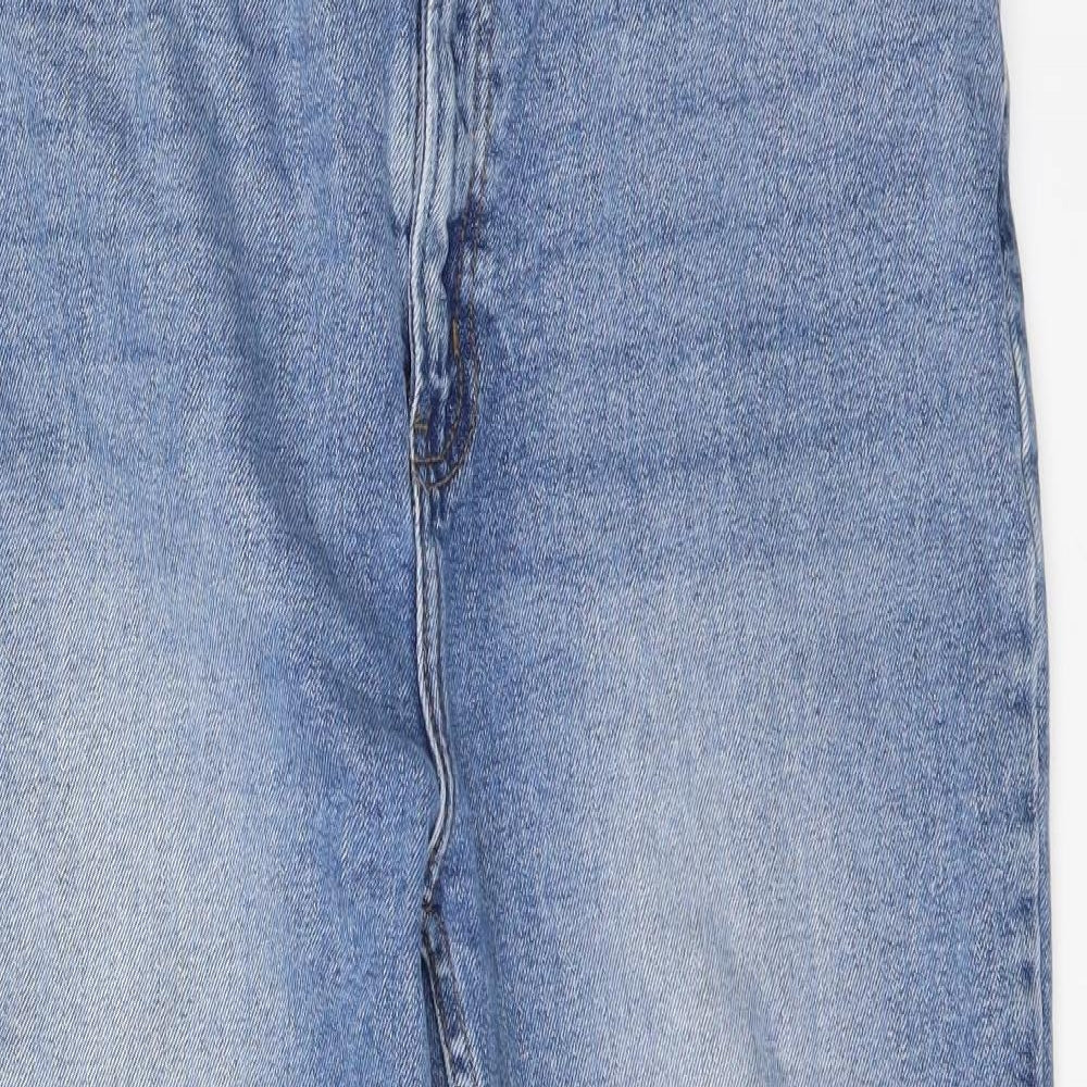 Denim & Co. Womens Blue  Denim Straight Jeans Size 16 L26 in