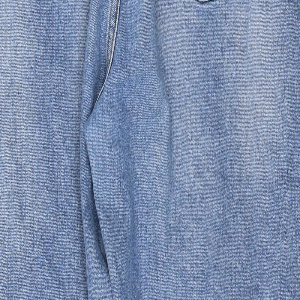 Denim & Co. Womens Blue  Denim Straight Jeans Size 16 L26 in