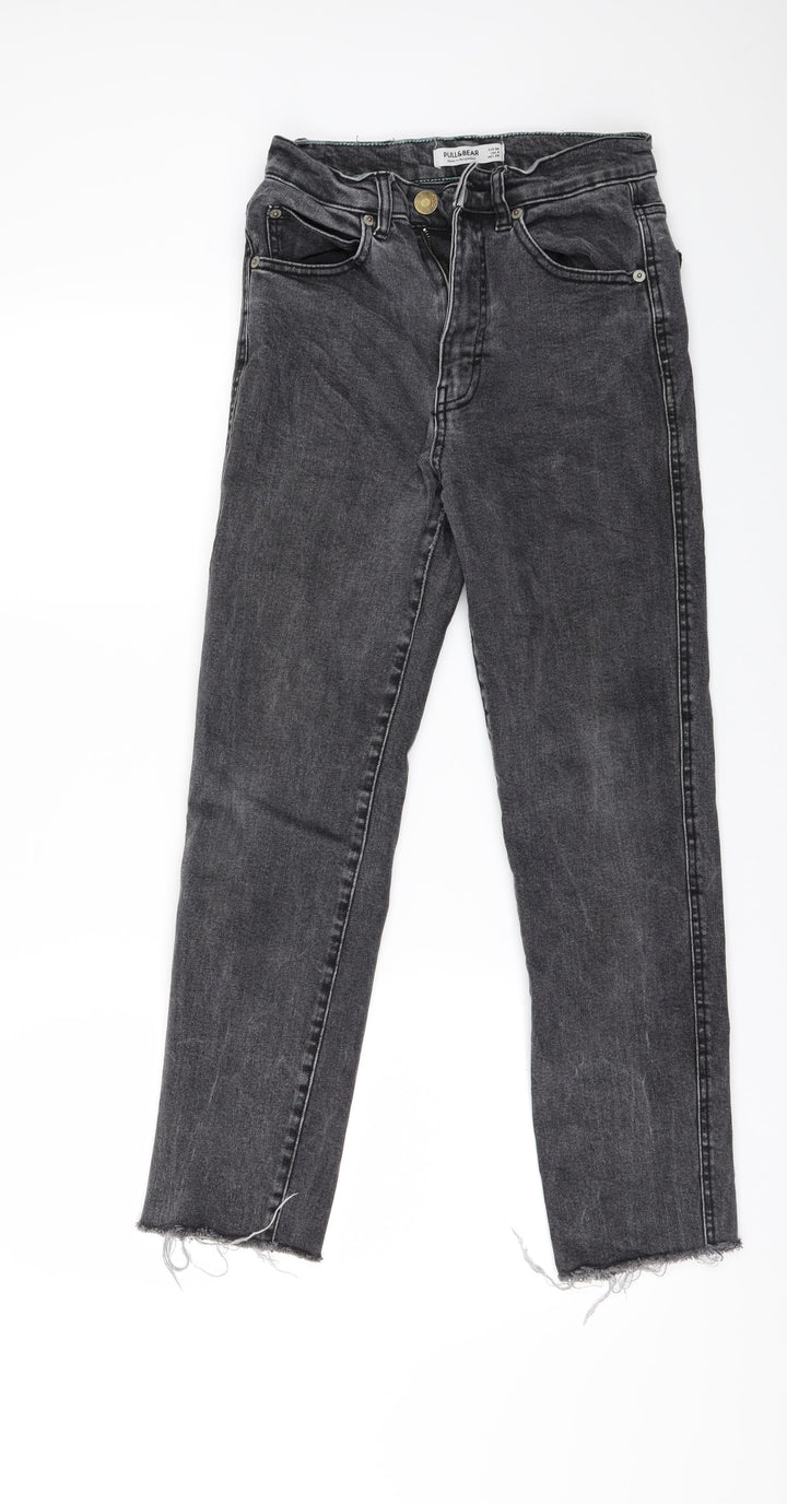 Pull&Bear Womens Grey Denim Skinny Jeans Size 8 L25 in