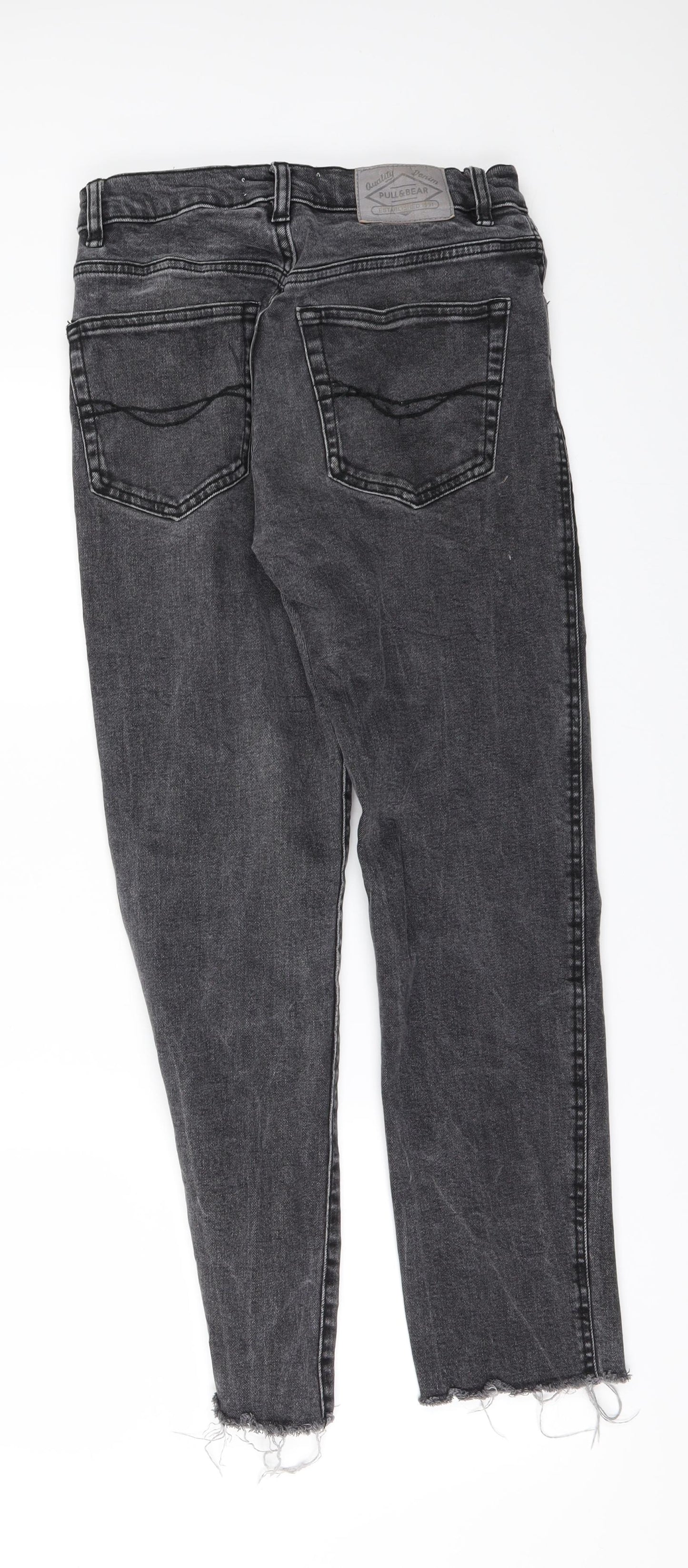 Pull&Bear Womens Grey  Denim Skinny Jeans Size 8 L25 in