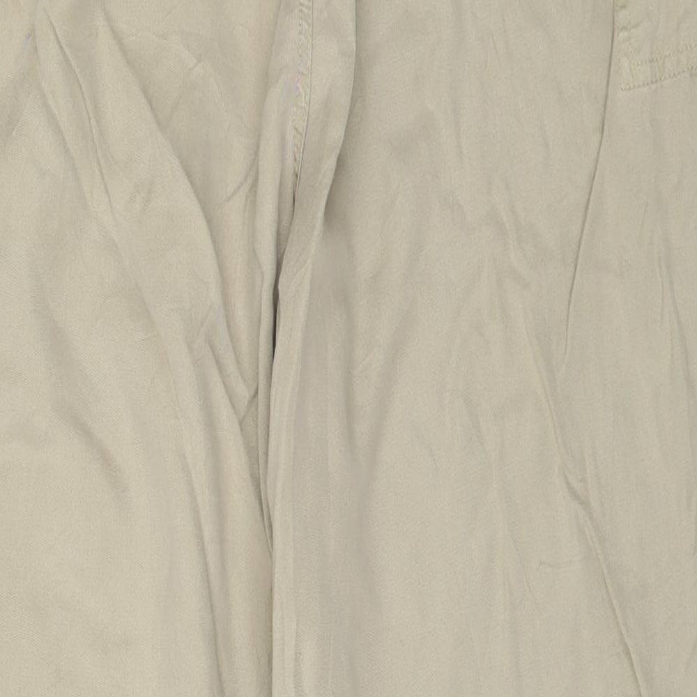 Heteroclite Womens Beige   Trousers  Size 32 in L23 in - Frilled hem