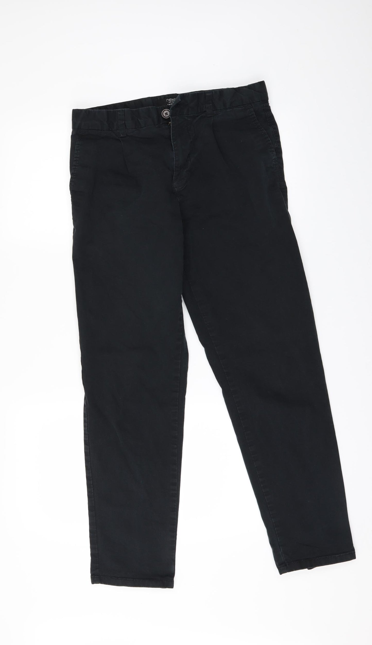 NEXT Mens Black   Trousers  Size 30 in L28 in