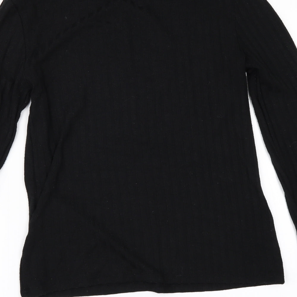 Topshop Womens Black   Basic T-Shirt Size 12