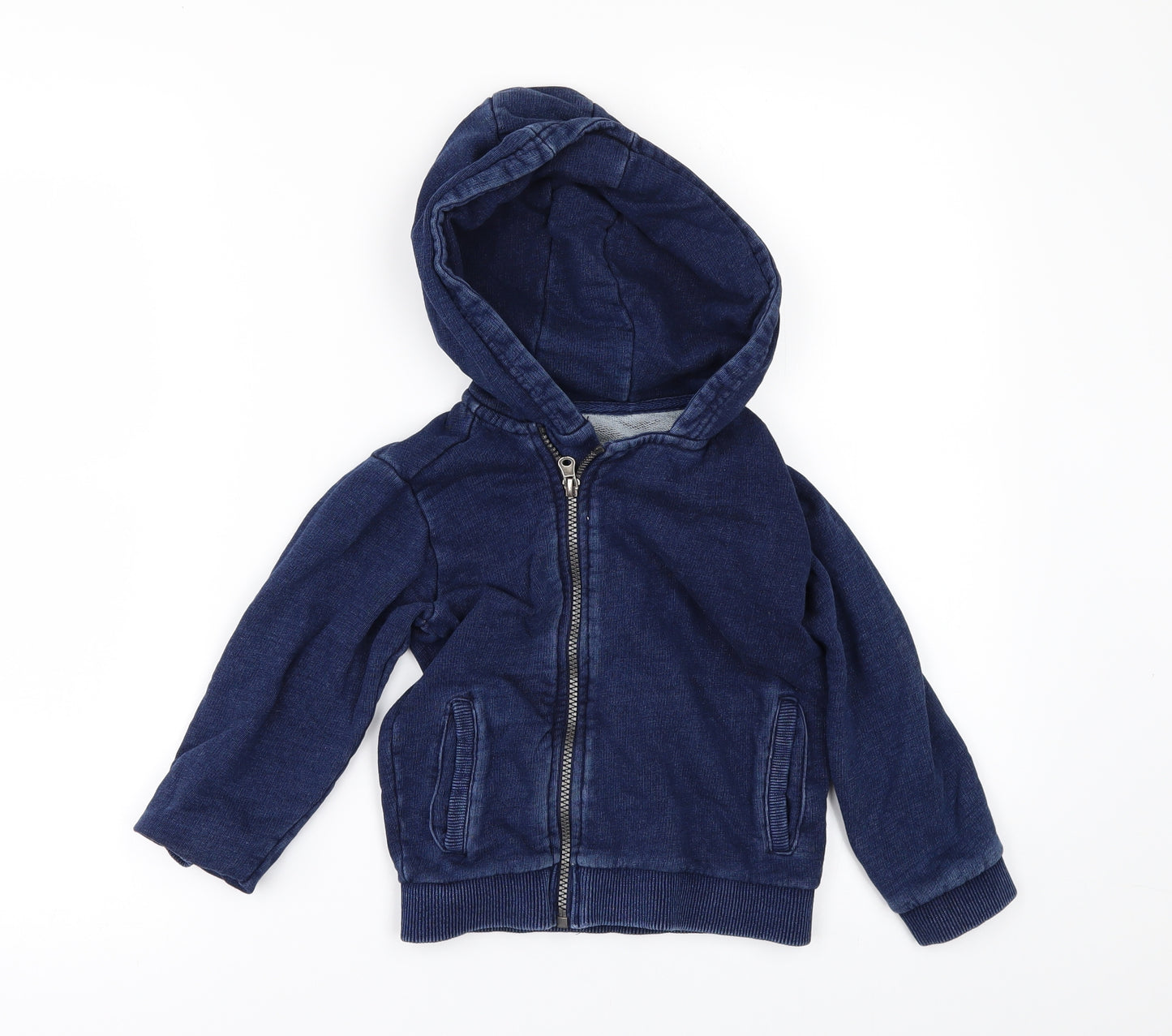 Matalan Boys Blue   Full Zip Hoodie Size 3-4 Years