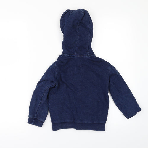 Matalan Boys Blue   Full Zip Hoodie Size 3-4 Years