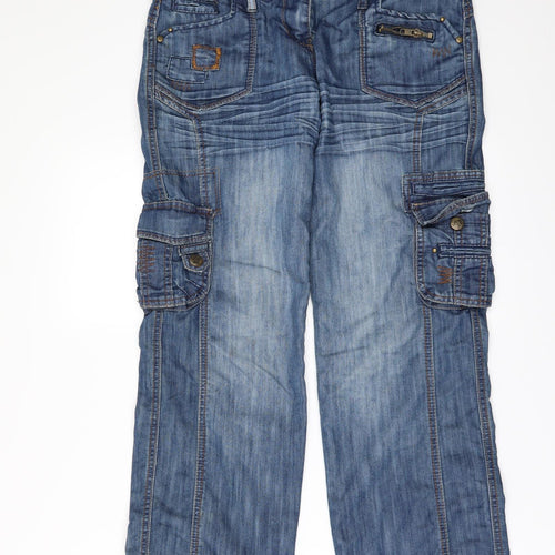 George Womens Blue  Denim Mom Jeans Size 10 L29 in