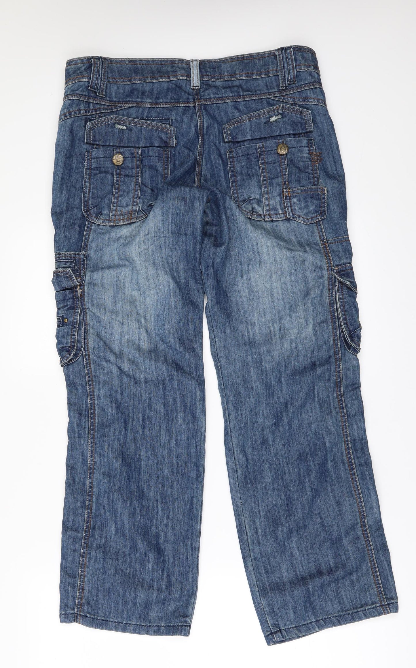 George Womens Blue  Denim Mom Jeans Size 10 L29 in