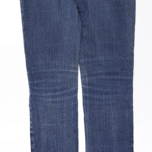 NEXT Womens Blue  Denim Skinny Jeans Size 10 L32 in - shaped hem
