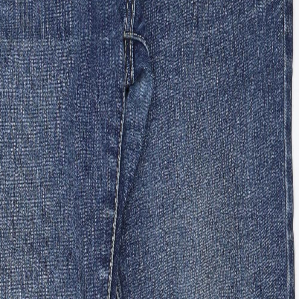 NEXT Womens Blue  Denim Skinny Jeans Size 10 L32 in - shaped hem