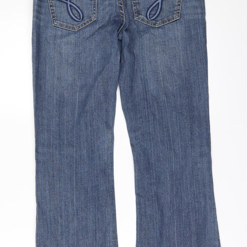 Strut Womens Blue  Denim Bootcut Jeans Size 10 L30 in
