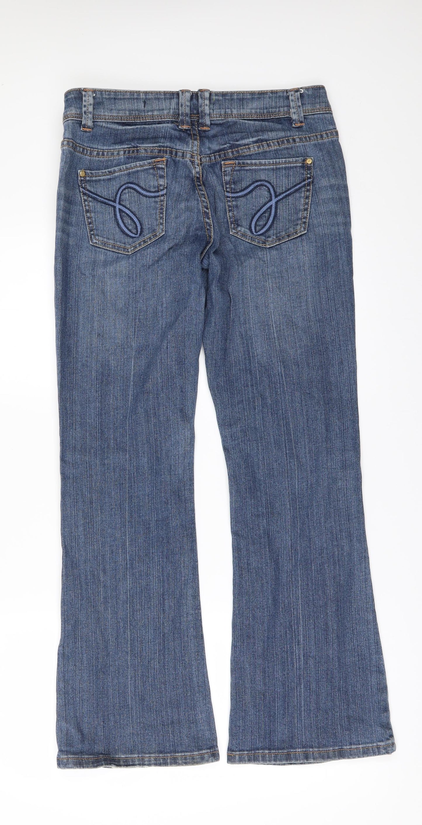 Strut Womens Blue  Denim Bootcut Jeans Size 10 L30 in