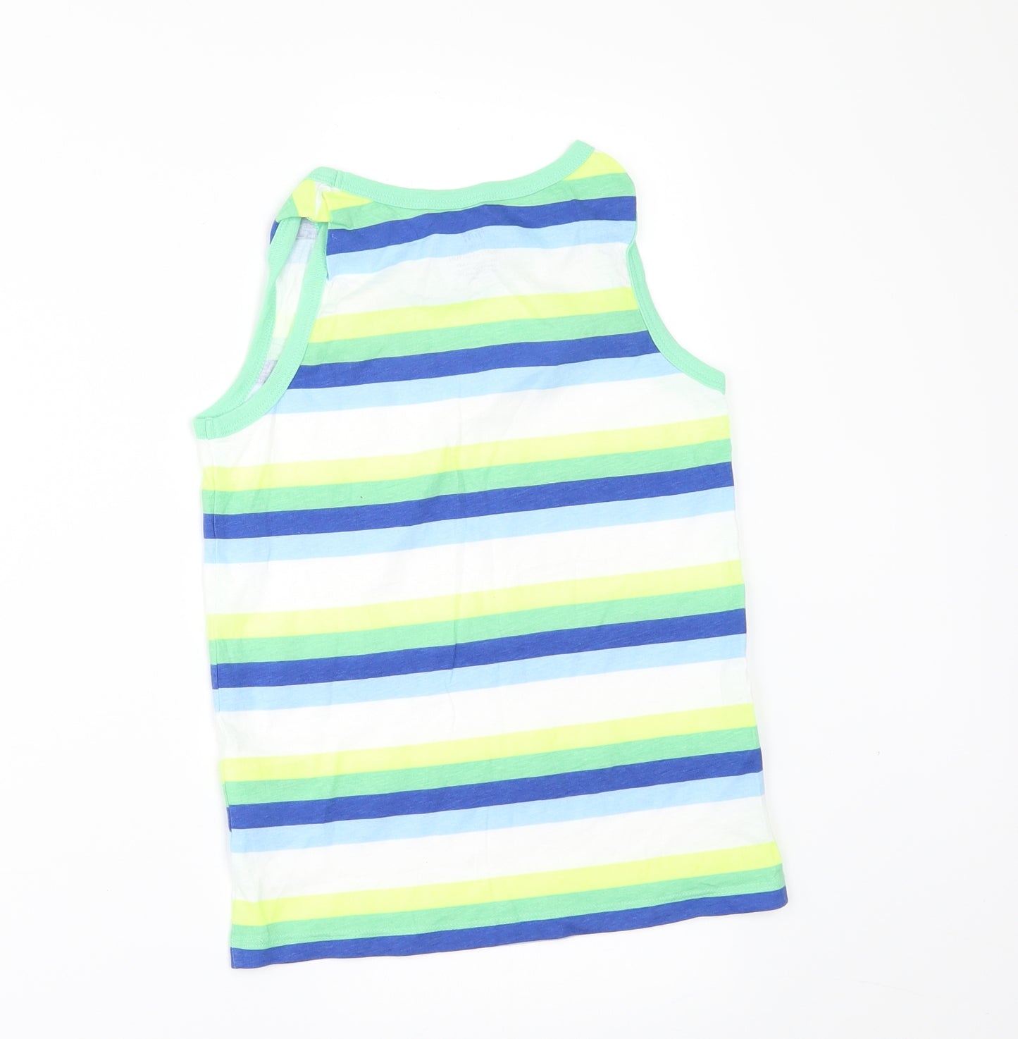 H&M Boys Multicoloured Striped  Basic T-Shirt Size 6-7 Years