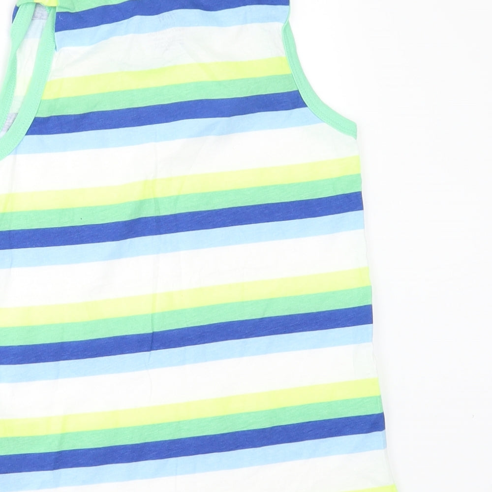 H&M Boys Multicoloured Striped  Basic T-Shirt Size 6-7 Years