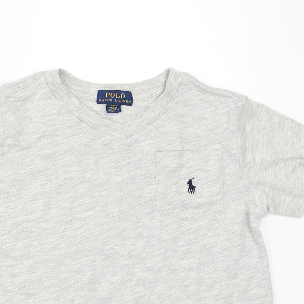 Polo Ralph Lauren Boys Grey   Basic T-Shirt Size 4 Years