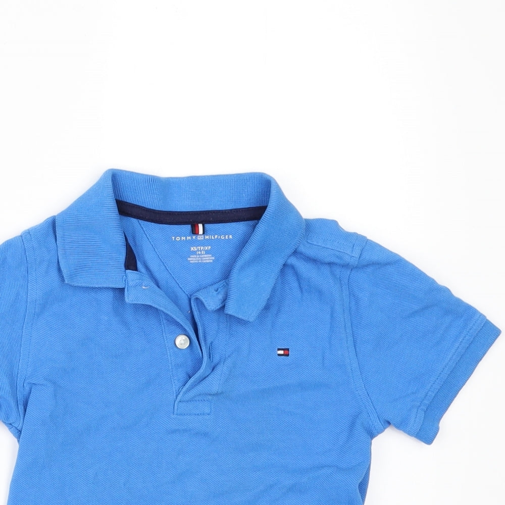 Tommy Hilfiger Boys Blue   Basic Polo Size 4-5 Years