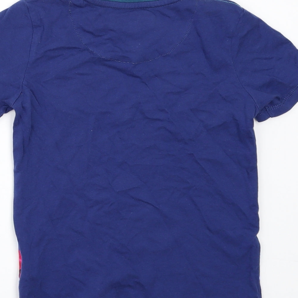 Ted Baker Boys Blue Geometric  Basic T-Shirt Size 4-5 Years