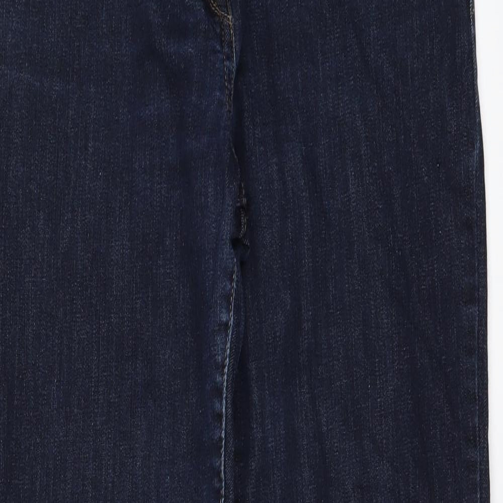NEXT Womens Blue  Denim Straight Jeans Size 14 L29 in