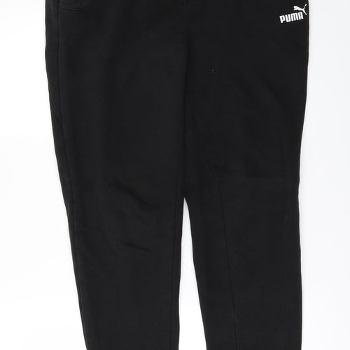 PUMA Mens Black   Jogger Trousers Size L L29 in