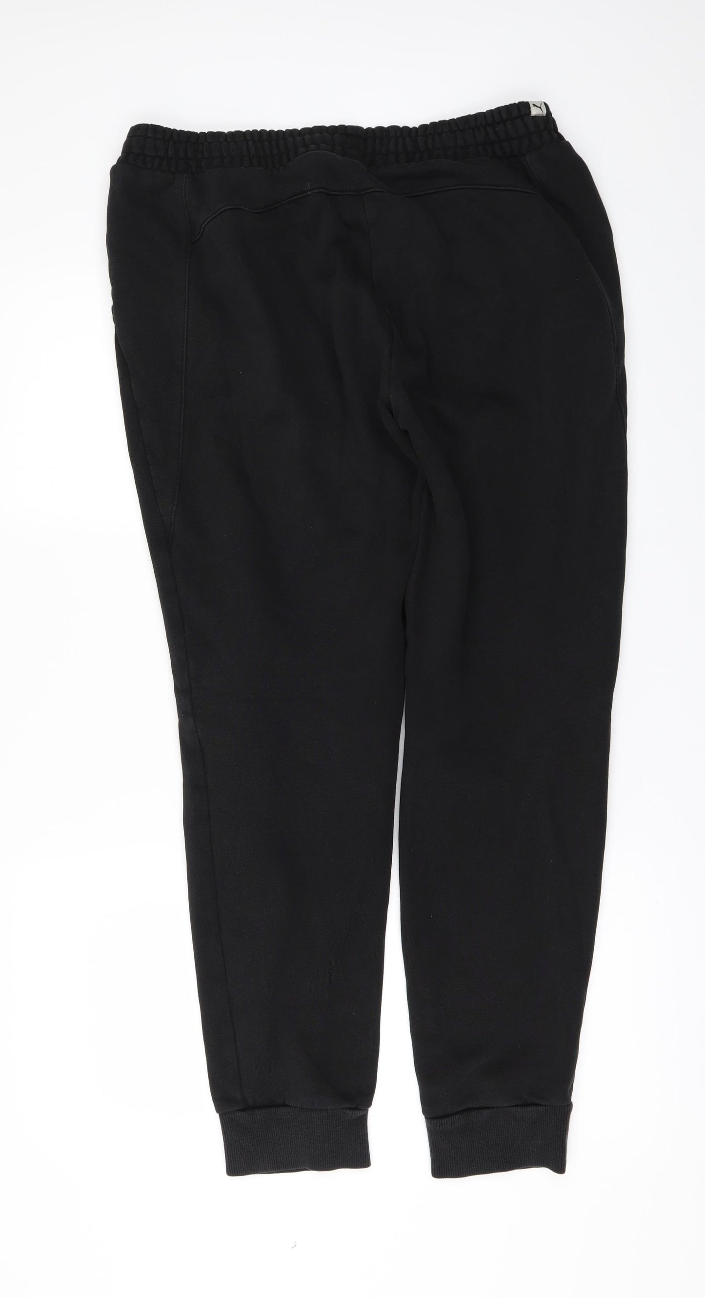 PUMA Mens Black   Jogger Trousers Size L L29 in