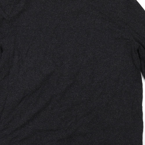 Dorothy Perkins Womens Grey   Basic T-Shirt Size 14  - FRILLED FRONT