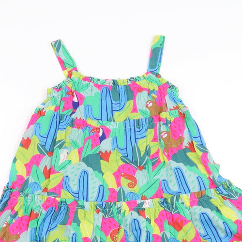 Mini Boden Girls Multicoloured   Trapeze & Swing  Size 5-6 Years  - Tropical Print