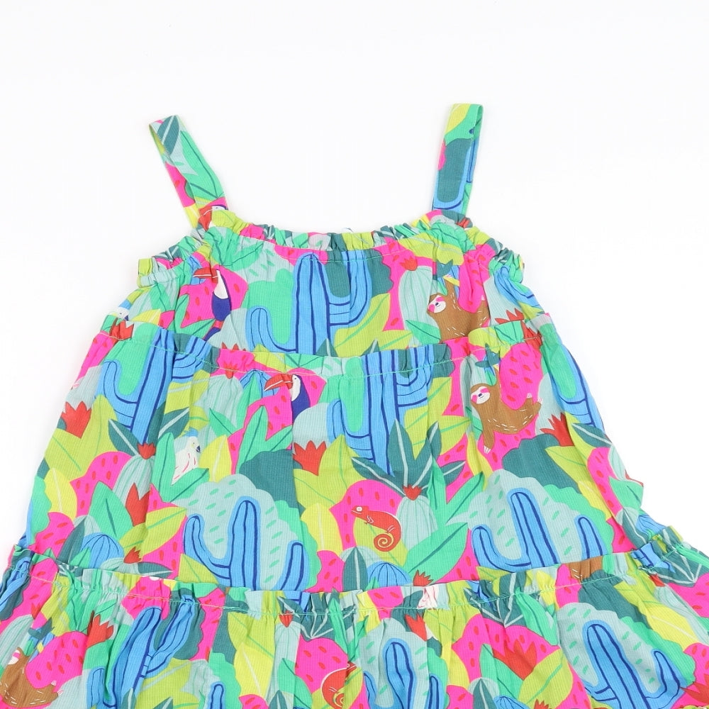 Mini Boden Girls Multicoloured   Trapeze & Swing  Size 5-6 Years  - Tropical Print