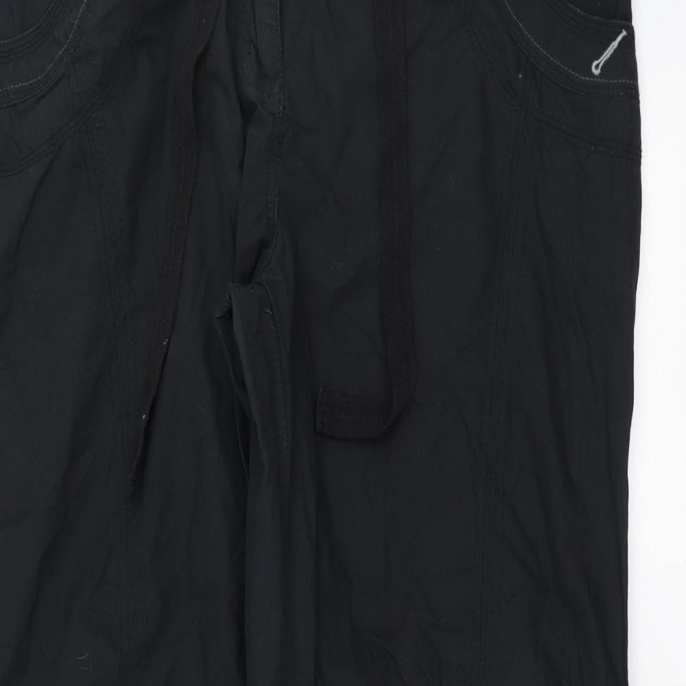Dorothy Perkins Womens Black   Cargo Trousers Size 18 L31 in
