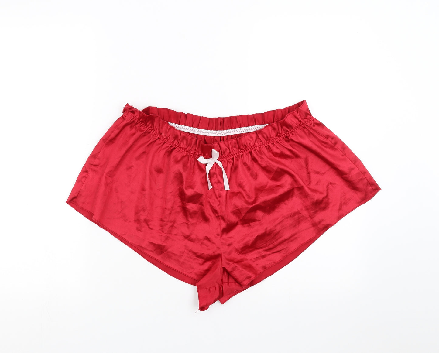 Preworn Womens Red Solid   Sleep Shorts Size 3XL