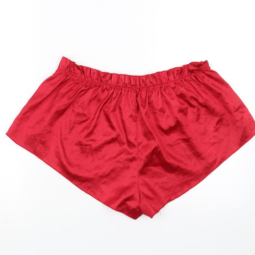 Preworn Womens Red Solid   Sleep Shorts Size 3XL