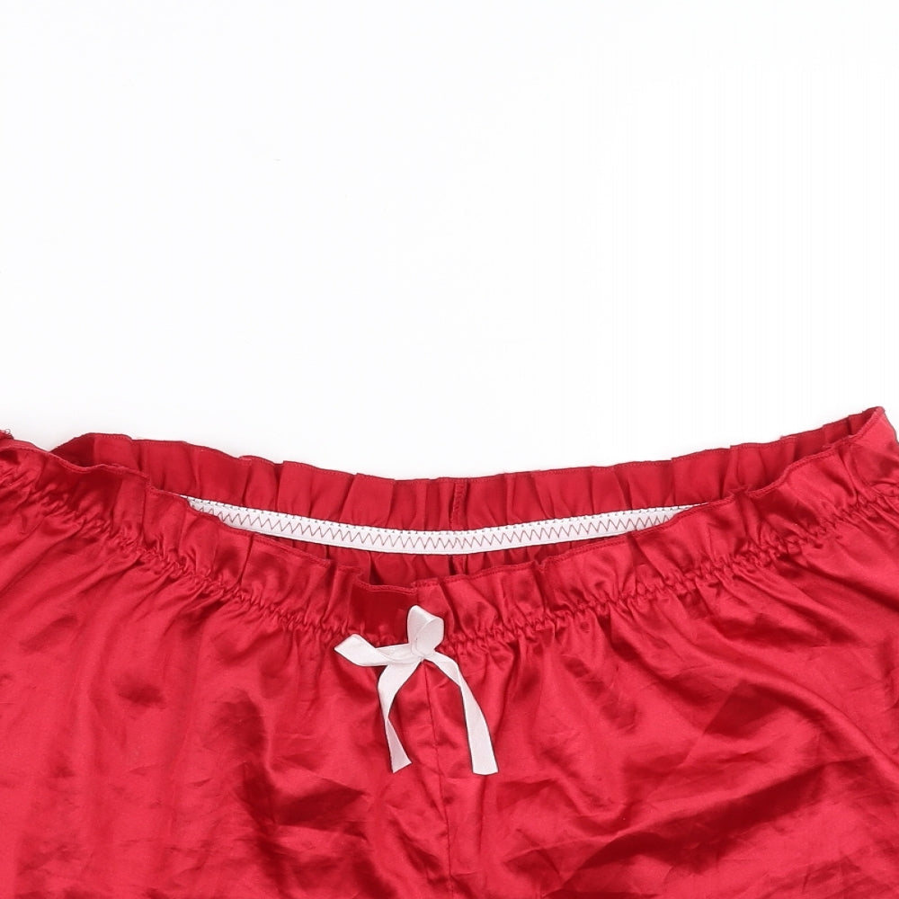Preworn Womens Red Solid   Sleep Shorts Size 3XL