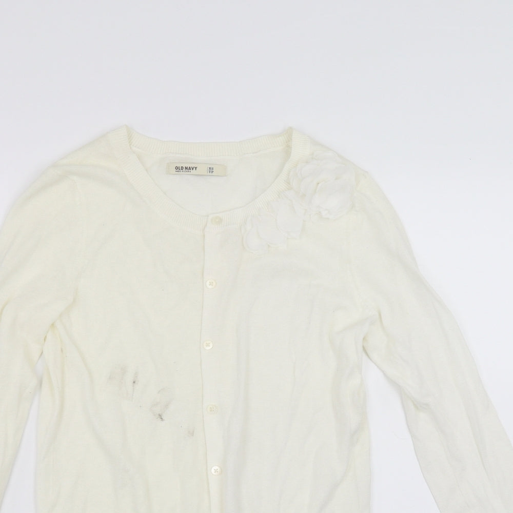 Old Navy Womens White   Cardigan Jumper Size XS