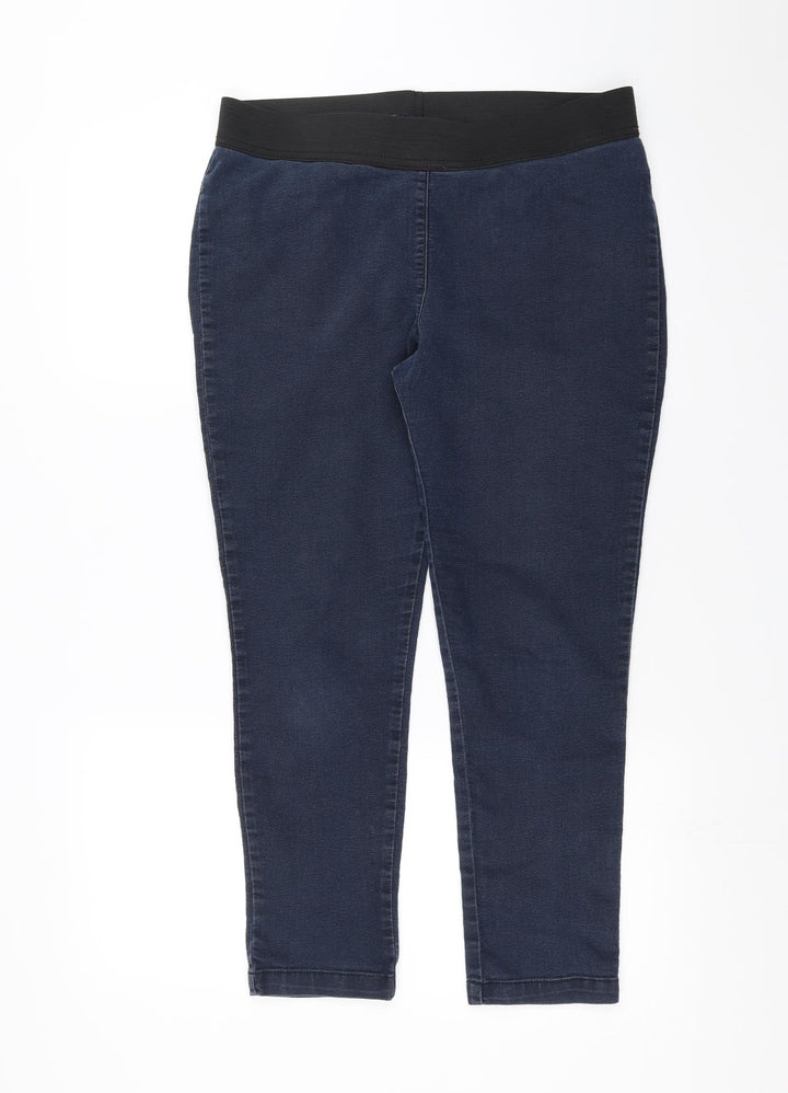 Preworn Womens Blue  Denim Jegging Jeans Size 32 in L25 in