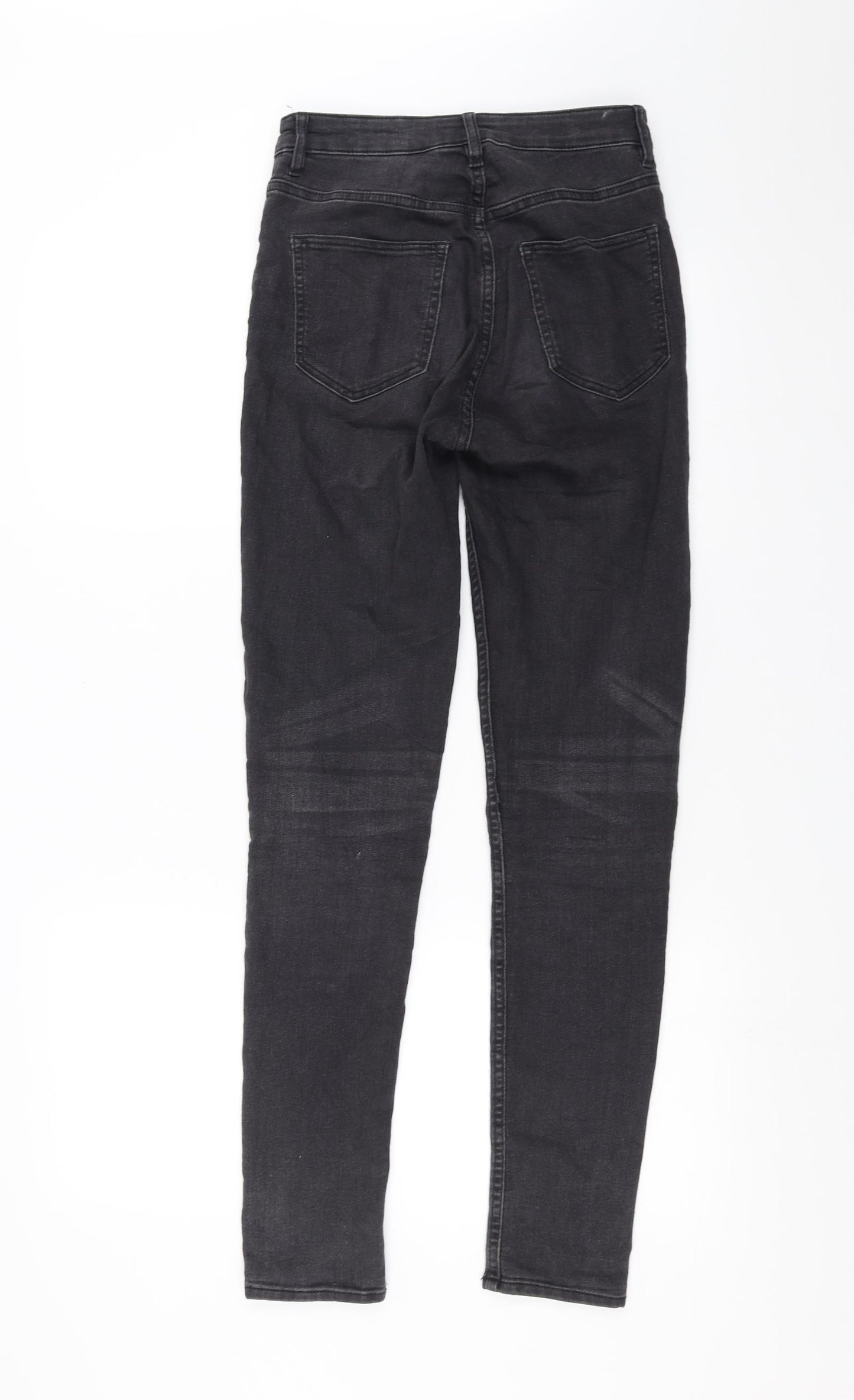 Preworn Womens Grey  Denim Skinny Jeans Size 26 in L29 in