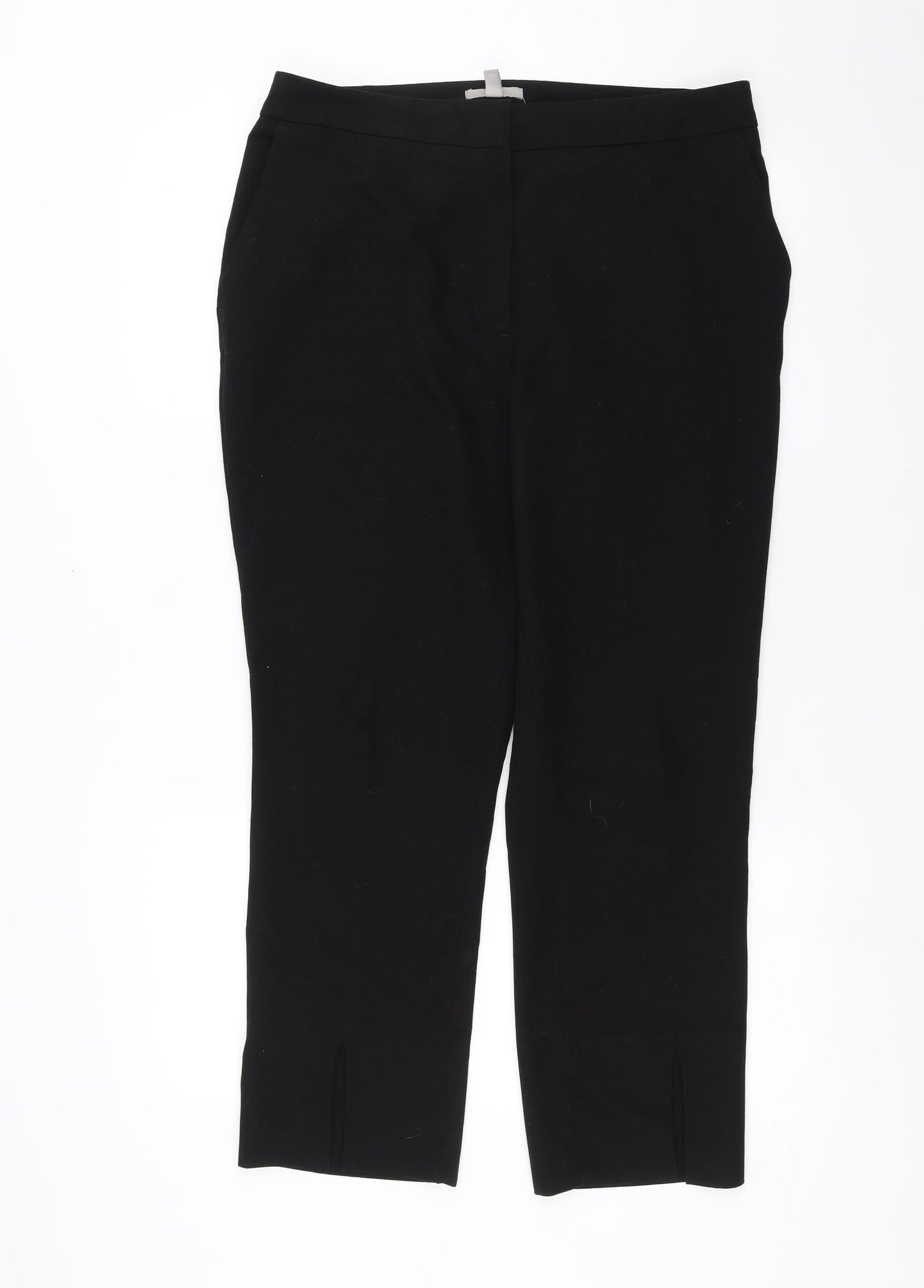H&M Womens Black   Trousers  Size 14 L25 in