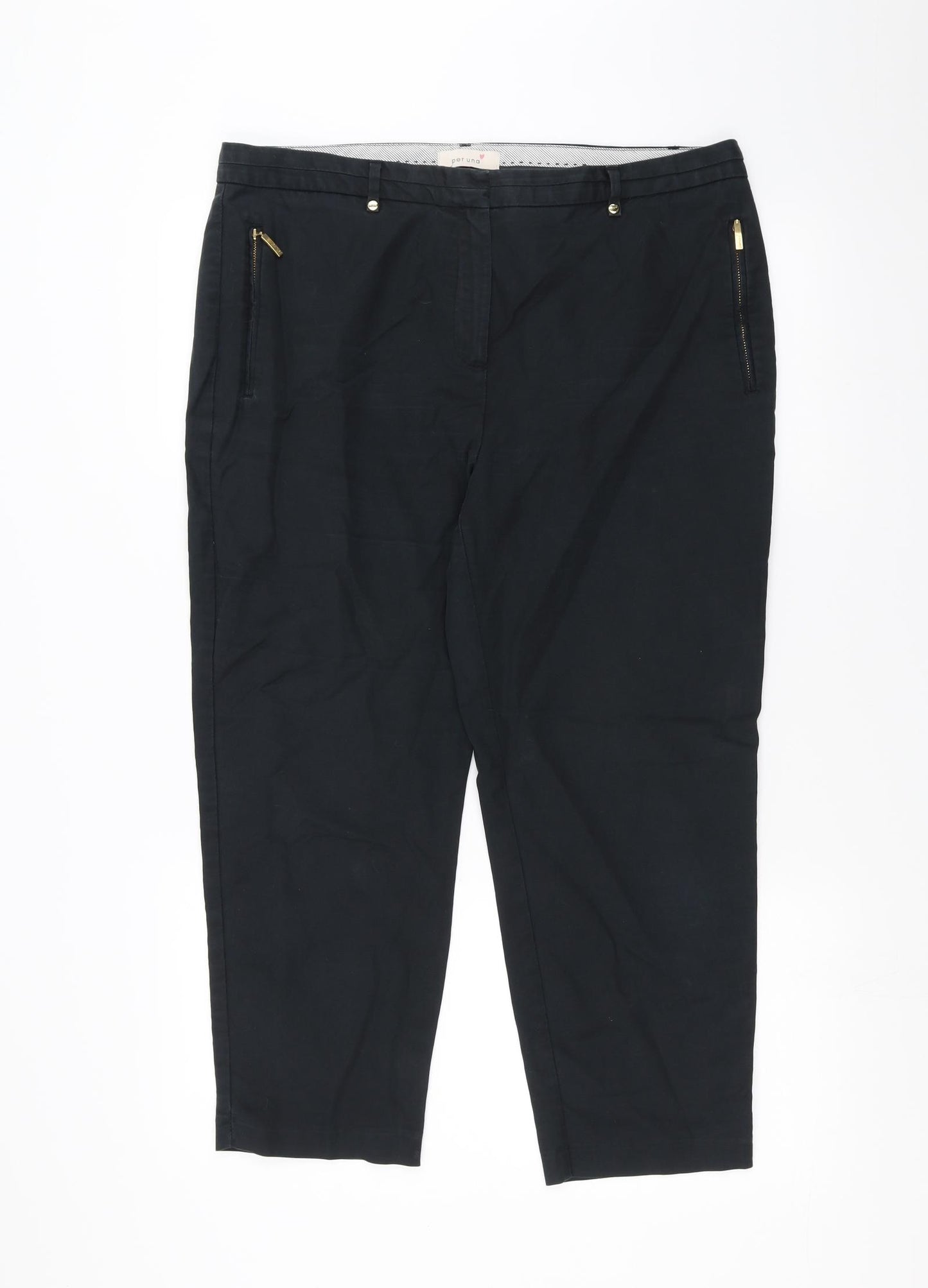 Marks and Spencer Womens Black   Trousers  Size 16 L23 in - short leg