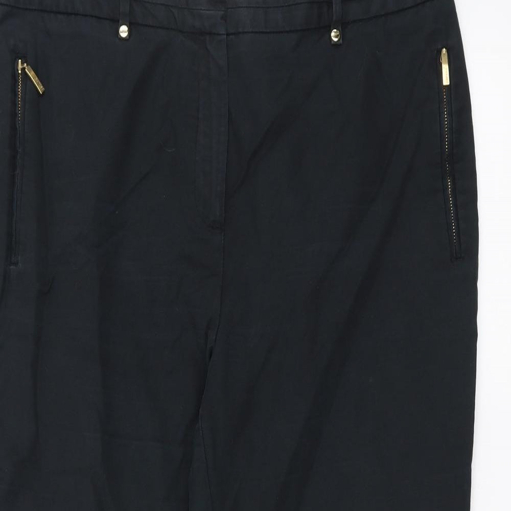 Marks and Spencer Womens Black   Trousers  Size 16 L23 in - short leg