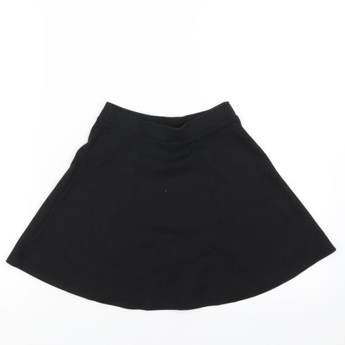 Sainsburys  Girls Black   Skater Skirt Size 8 Years - School