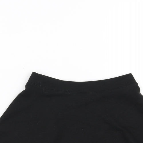 Sainsburys  Girls Black   Skater Skirt Size 8 Years - School