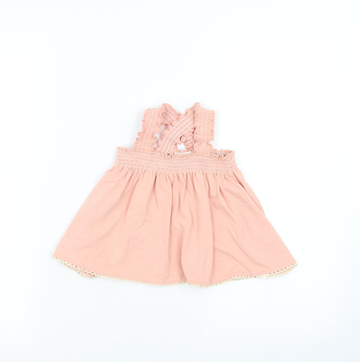 Artisan Girls Pink Basic Blouse Size 12 Months