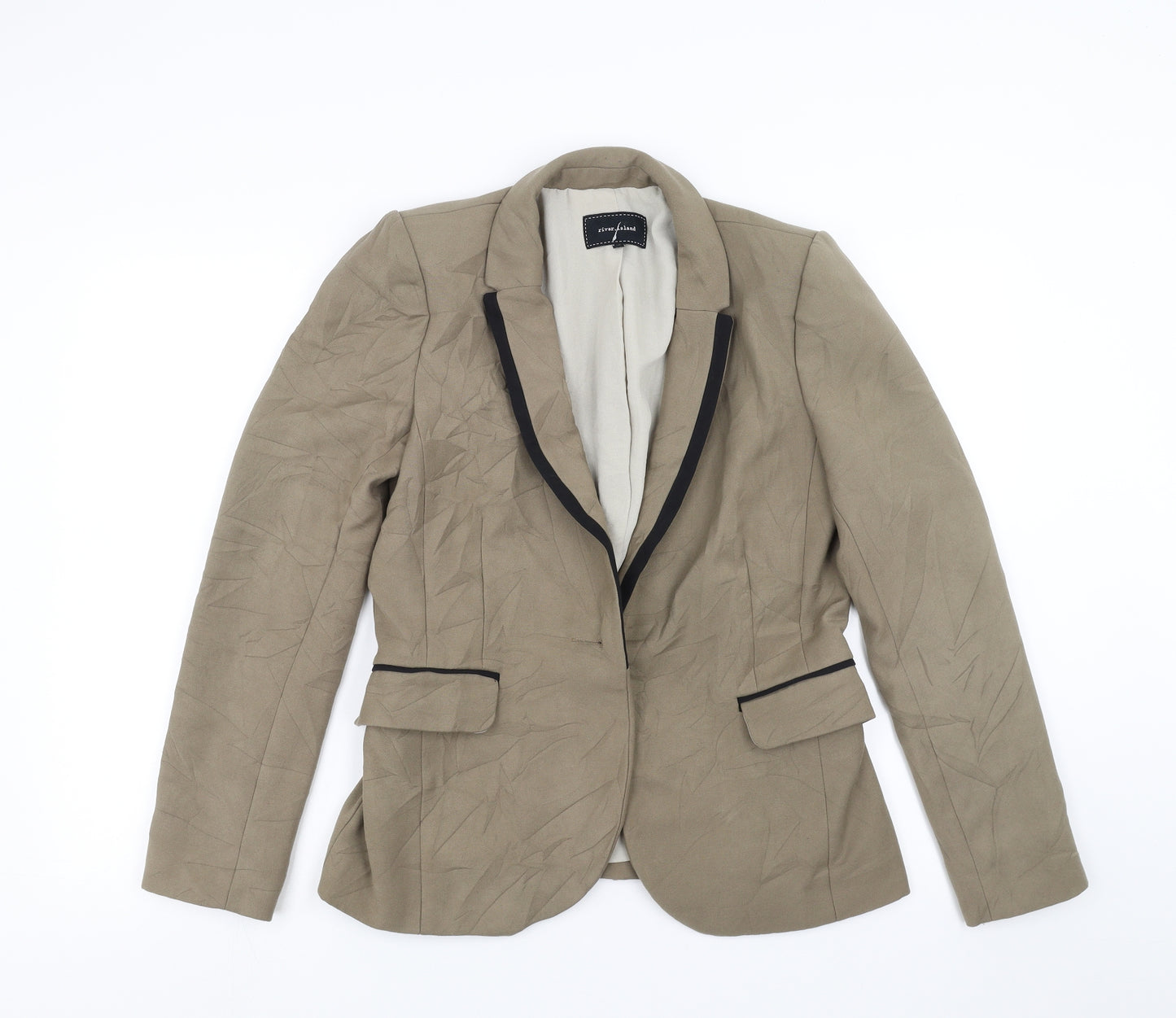 River Island Womens Green   Jacket Blazer Size 10