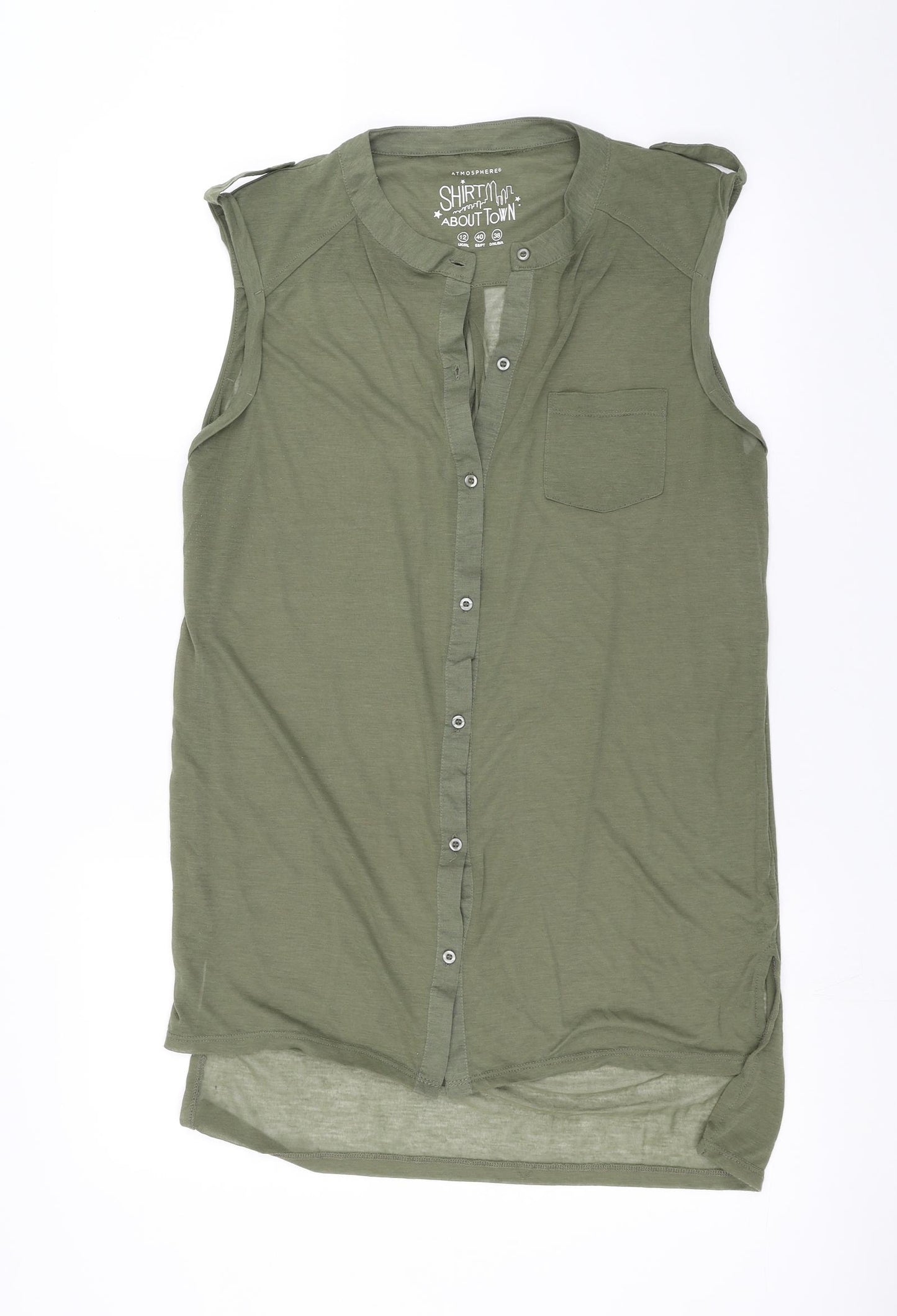 Primark Womens Green   Basic Blouse Size 12