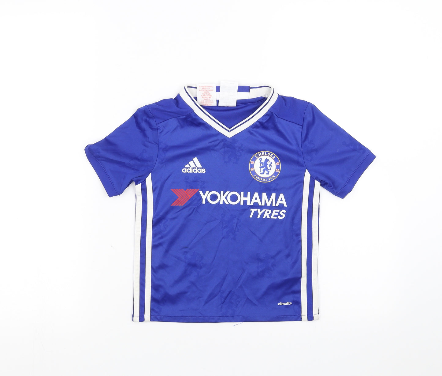 adidas Boys Blue   Basic T-Shirt Size 5-6 Years  - Chelsea F.C