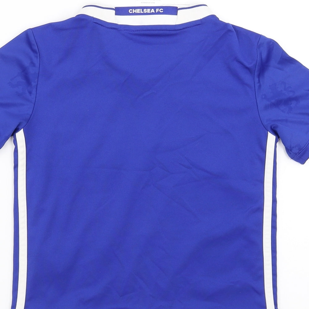 adidas Boys Blue   Basic T-Shirt Size 5-6 Years  - Chelsea F.C