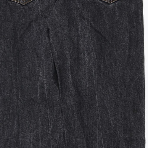 Debenhams Mens Grey  Denim Straight Jeans Size 34 in L31 in